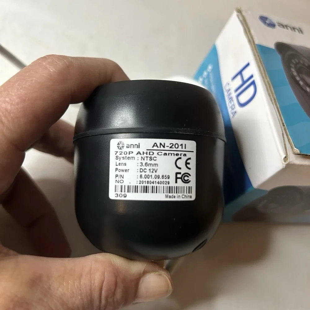 Anni HD Security Cameras Set Of 2 Black DC 12V AN-201I